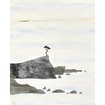 Gemälde Le vent du large von Lemonnier  | Gemälde Materialismus Acryl, Zinc Landschaften