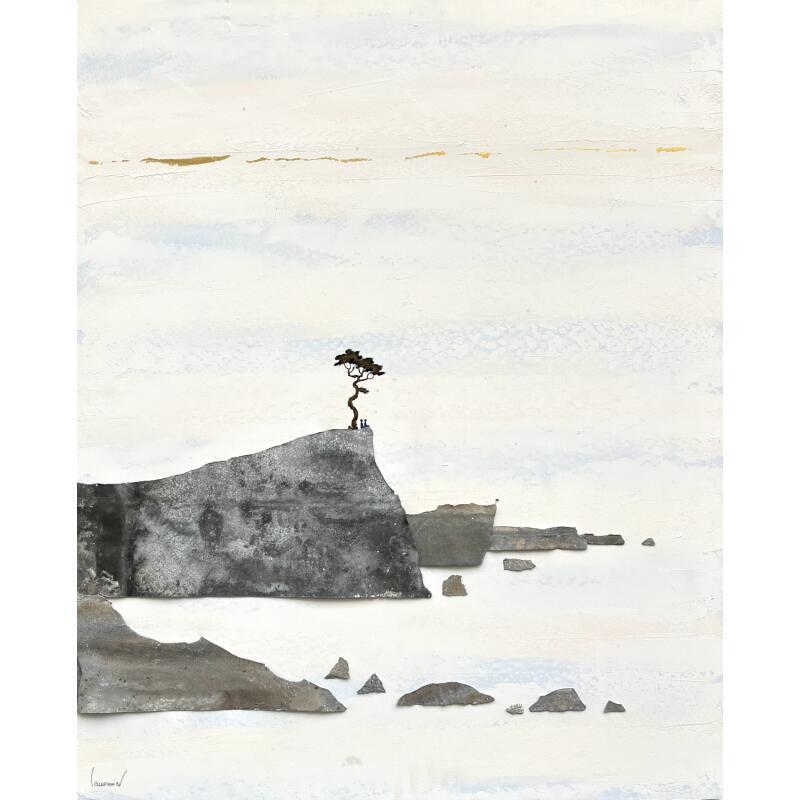 Gemälde Le vent du large von Lemonnier  | Gemälde Materialismus Landschaften Acryl Zinc