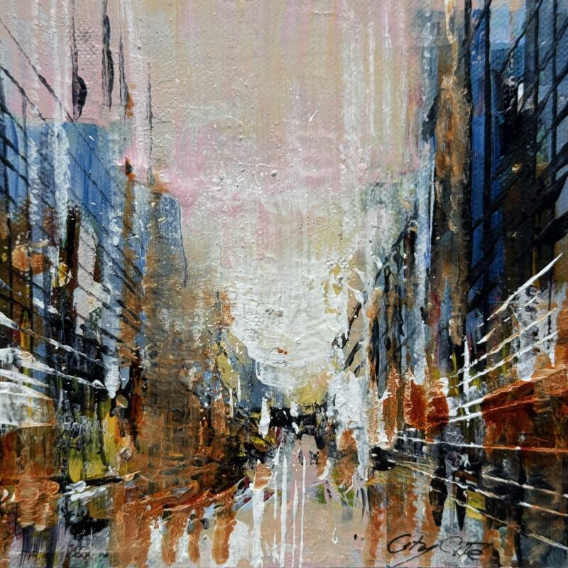 Gemälde Broadway morning von City Cité | Gemälde Figurativ Urban Öl Acryl