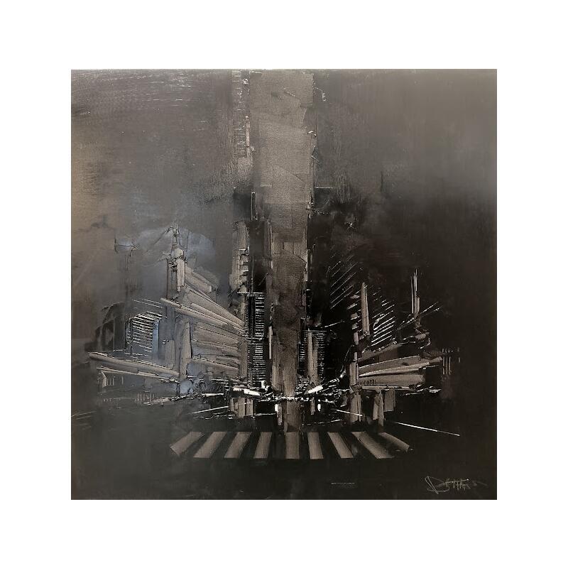Peinture Black Manhattan par Castan Daniel | Tableau Figuratif Huile