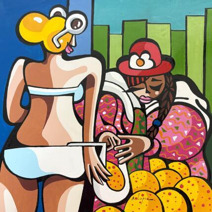 Painting Le Nord et le Sud by Lopez Alfredo | Painting Figurative Acrylic Life style