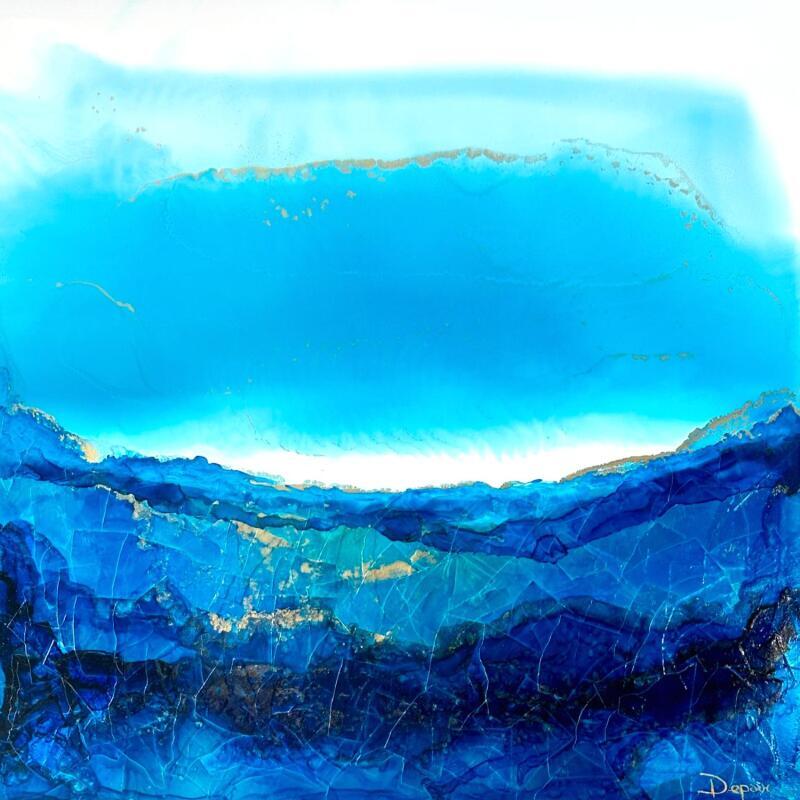 Peinture Poesie marine par Depaire Silvia | Tableau Abstrait Paysages Marine Minimaliste Acrylique