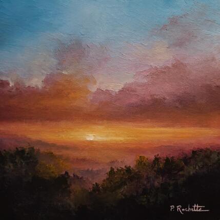 Peinture Over the trees par Rochette Patrice | Tableau