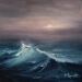Peinture La vague et le ciel par Rochette Patrice | Tableau Figuratif Marine Huile