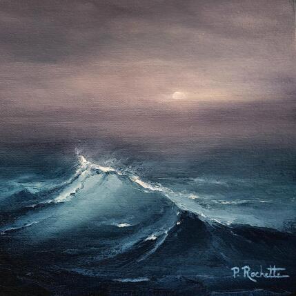 Peinture La vague et le ciel par Rochette Patrice | Tableau