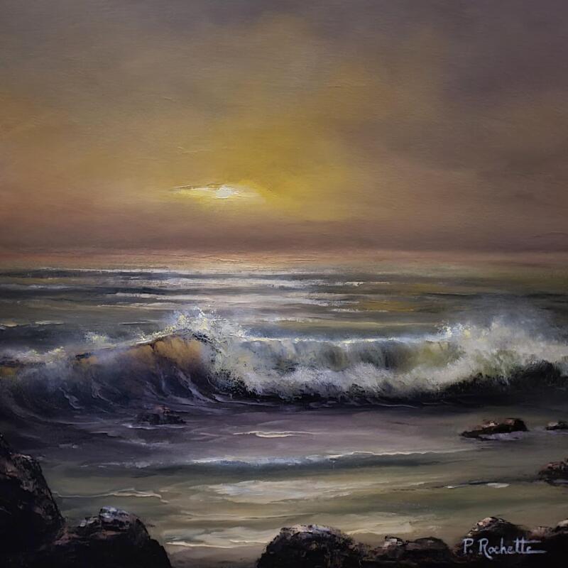 Peinture L'instant présent par Rochette Patrice | Tableau Figuratif Marine Huile