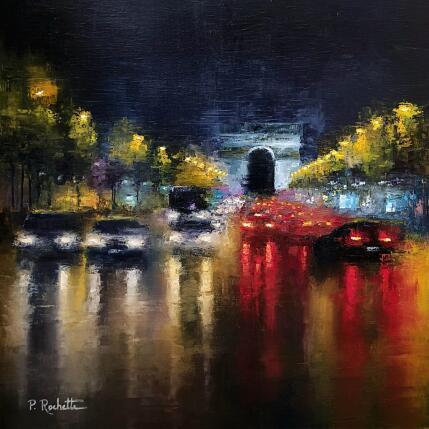 Peinture Un soir à Paris par Rochette Patrice | Tableau