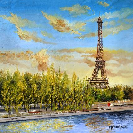 Peinture Alamos en Paris par Rodriguez Rio Martin | Tableau Figuratif Huile Urbain