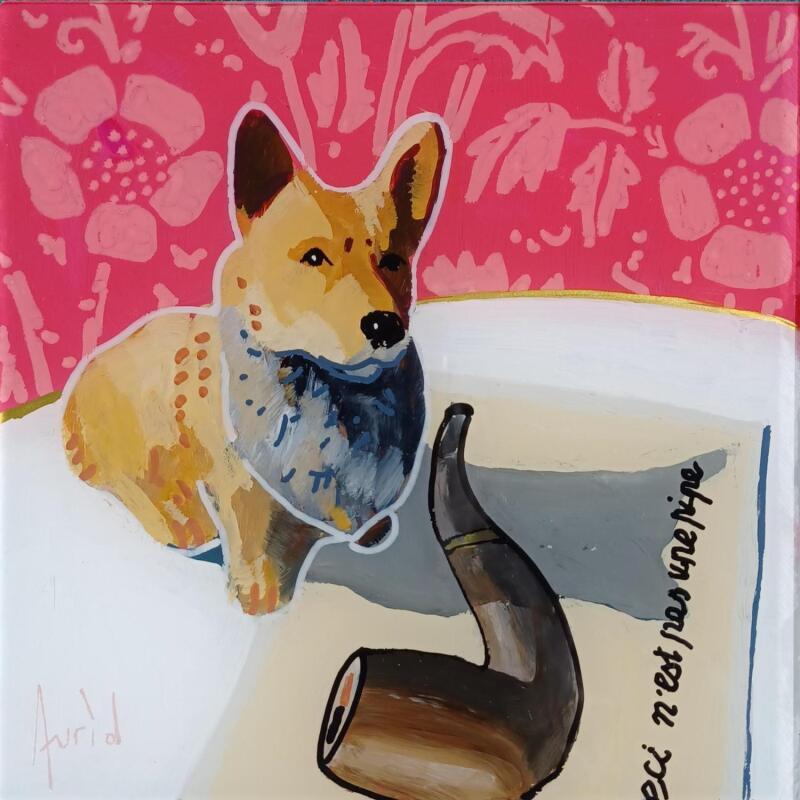 Peinture David aimait recevoir des nouvelles de René par Auriol Philippe | Tableau Figuratif Natures mortes Plexiglas Acrylique Posca