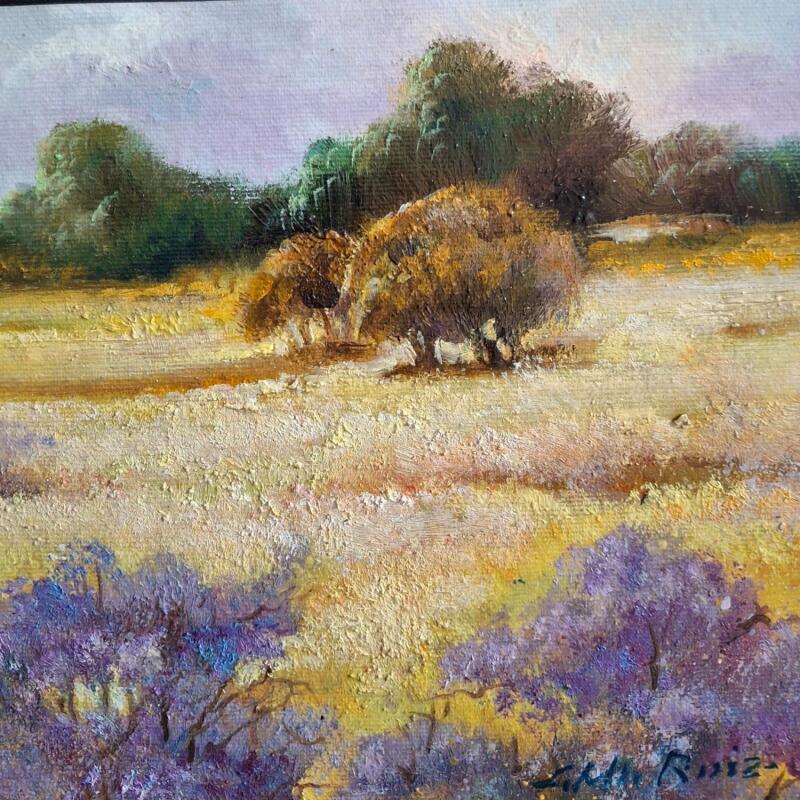 Painting Colores de Otoño by Cabello Ruiz Jose | Painting Figurative Landscapes Oil