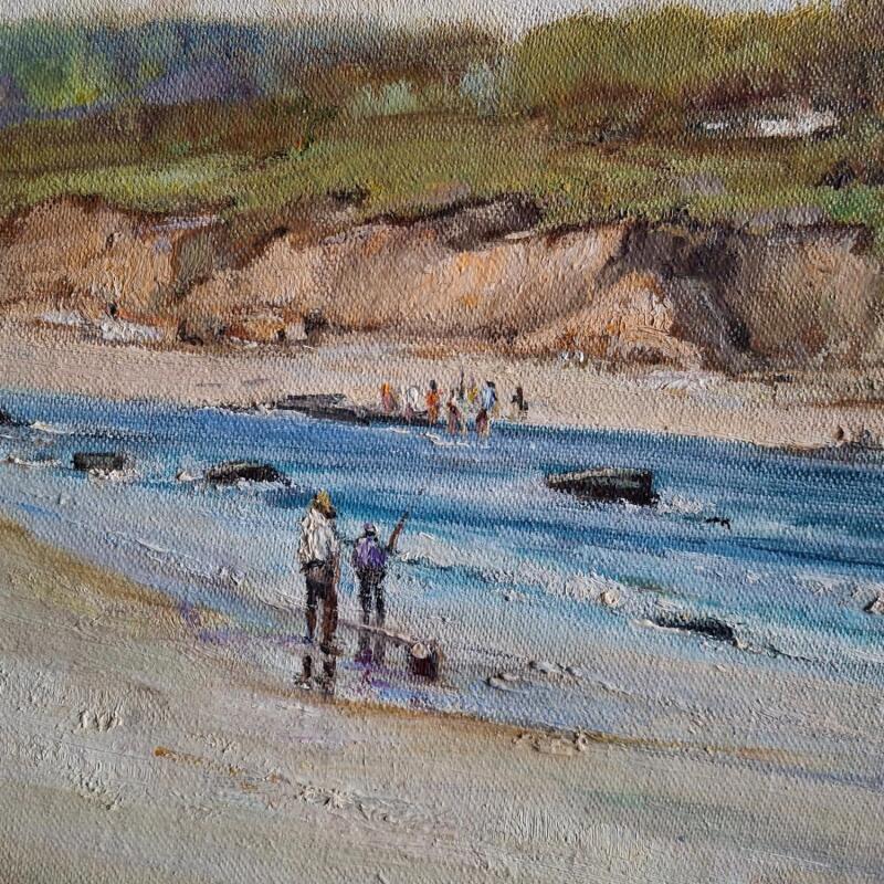 Painting De pesca by Cabello Ruiz Jose | Painting Figurative Landscapes Oil