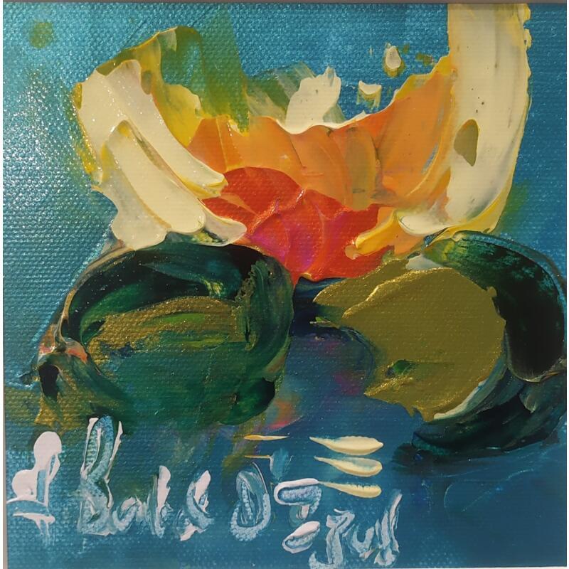 Peinture Lotus par Bastide d´Izard Armelle | Tableau Abstrait