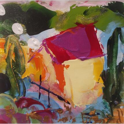 Peinture Chez moi par Bastide d´Izard Armelle | Tableau Abstrait