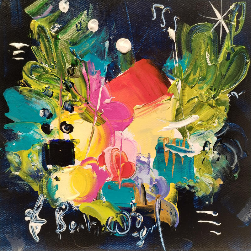 Painting Cinq Terres sous le soleil by Bastide d´Izard Armelle | Painting Abstract