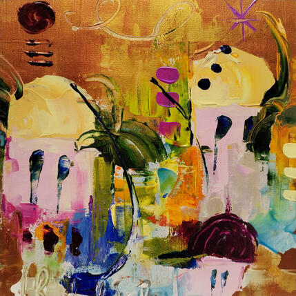 Painting Bosphore by Bastide d´Izard Armelle | Painting Abstract