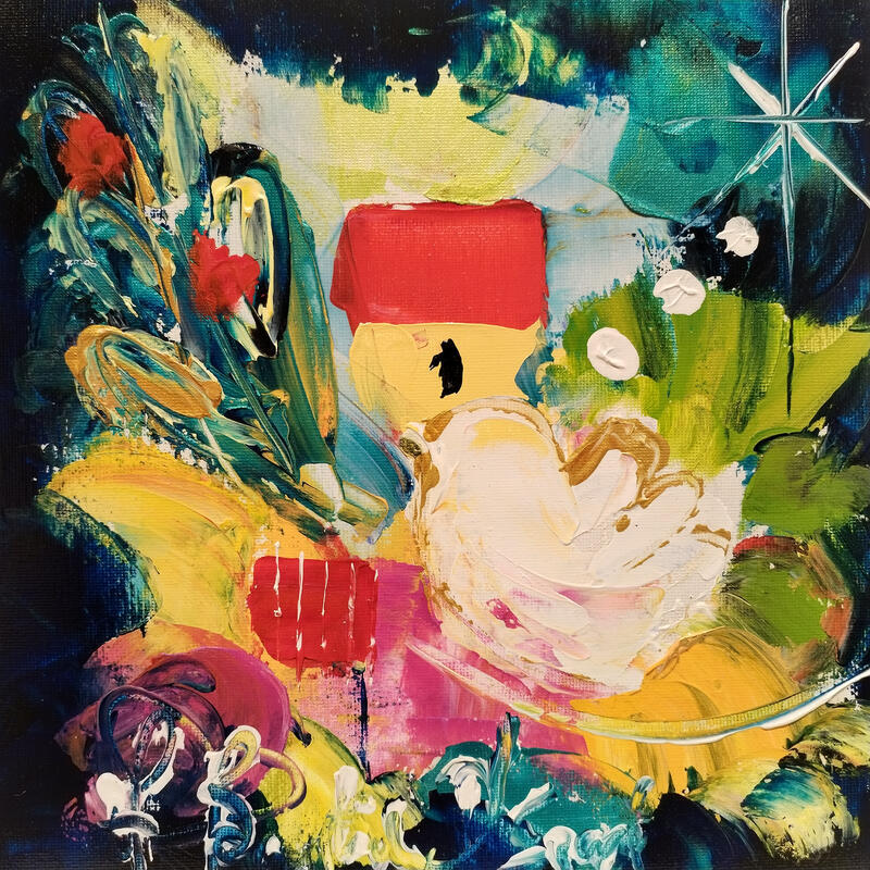 Painting L'été avec toi by Bastide d´Izard Armelle | Painting Abstract