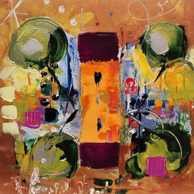 Pintura Sur mon île por Bastide d´Izard Armelle | Pintura Abstracto