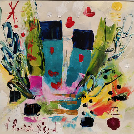 Painting Esprit primesautier by Bastide d´Izard Armelle | Painting Abstract