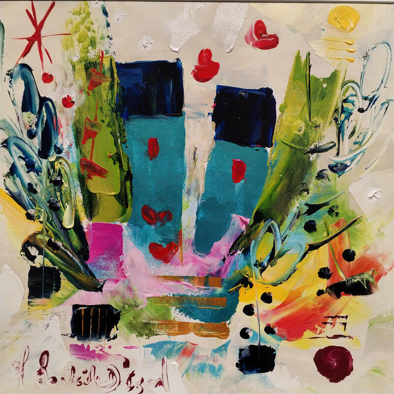 Painting Esprit primesautier by Bastide d´Izard Armelle | Painting Abstract