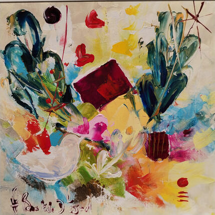 Painting Cottage by Bastide d´Izard Armelle | Painting Abstract