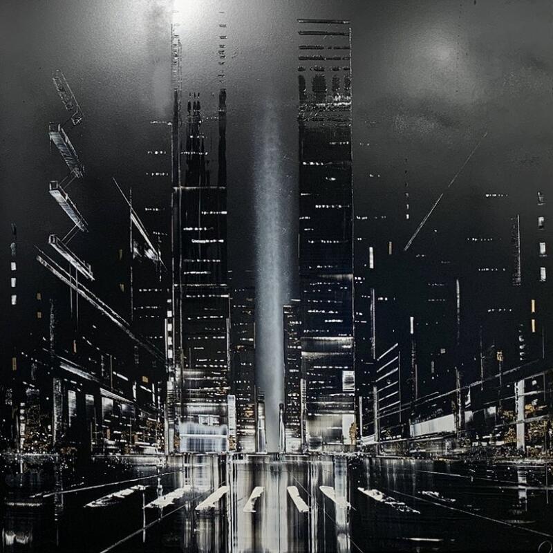 Painting Nova by Rey Julien | Painting Figurative Gold leaf