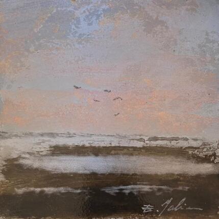 Peinture Les Salins  par Mahieu Bertrand | Tableau Figuratif Métal Paysages