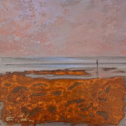 Peinture Nocturne 1 par Mahieu Bertrand | Tableau Figuratif Métal Paysages