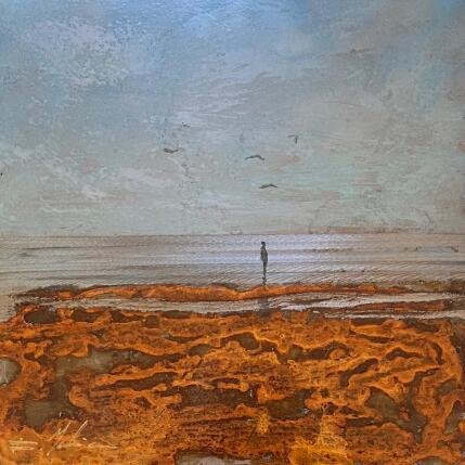 Peinture Avec les goélands  par Mahieu Bertrand | Tableau Figuratif Métal Paysages