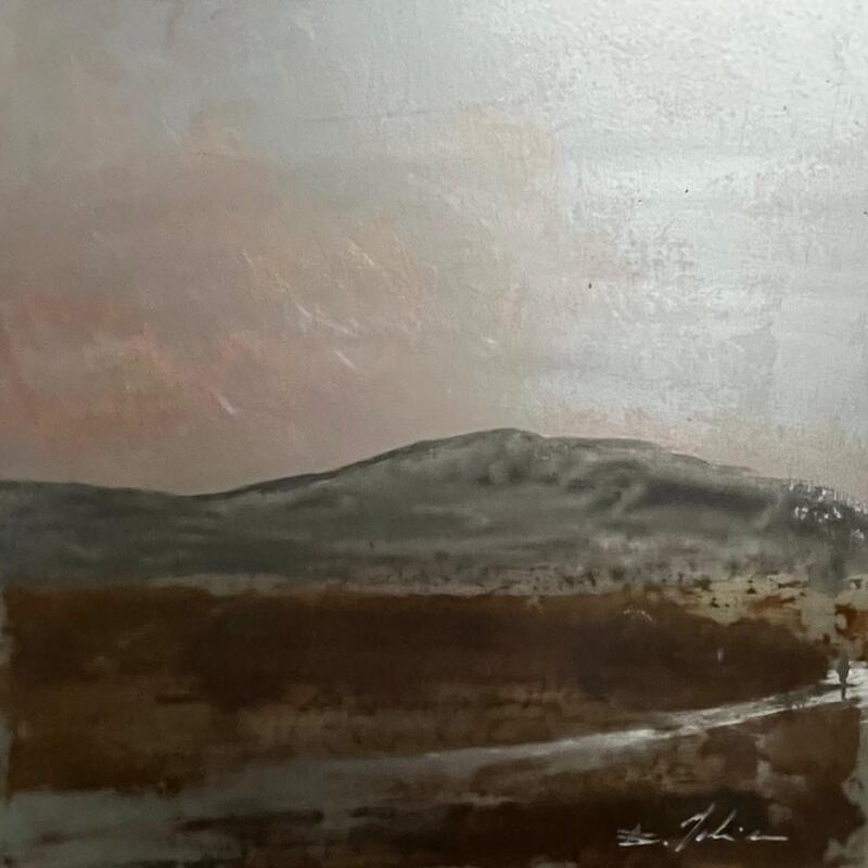 Peinture Paysage des Cévennes  par Mahieu Bertrand | Tableau Figuratif Paysages Métal