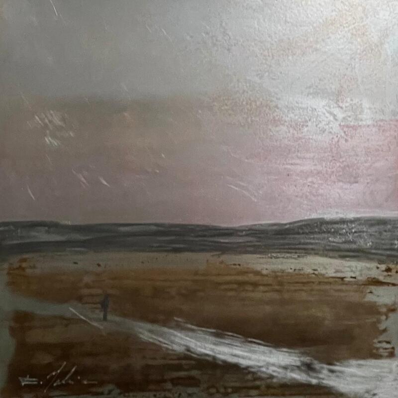 Pintura Causse Sauveterre por Mahieu Bertrand | Pintura Figurativo Paisajes Metal