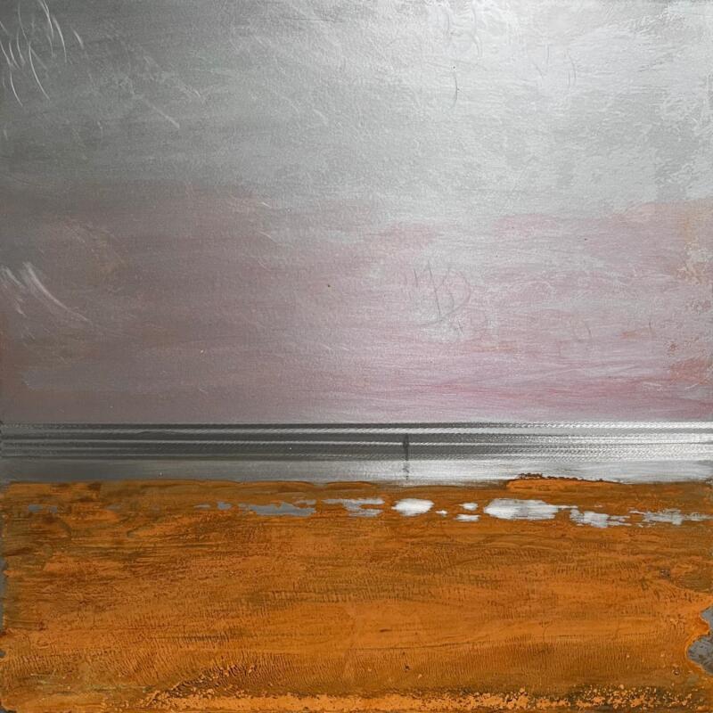 Peinture Face à la mer par Mahieu Bertrand | Tableau Figuratif Paysages Métal