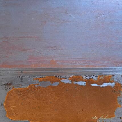 Peinture Coucher de soleil par Mahieu Bertrand | Tableau Figuratif Métal Paysages