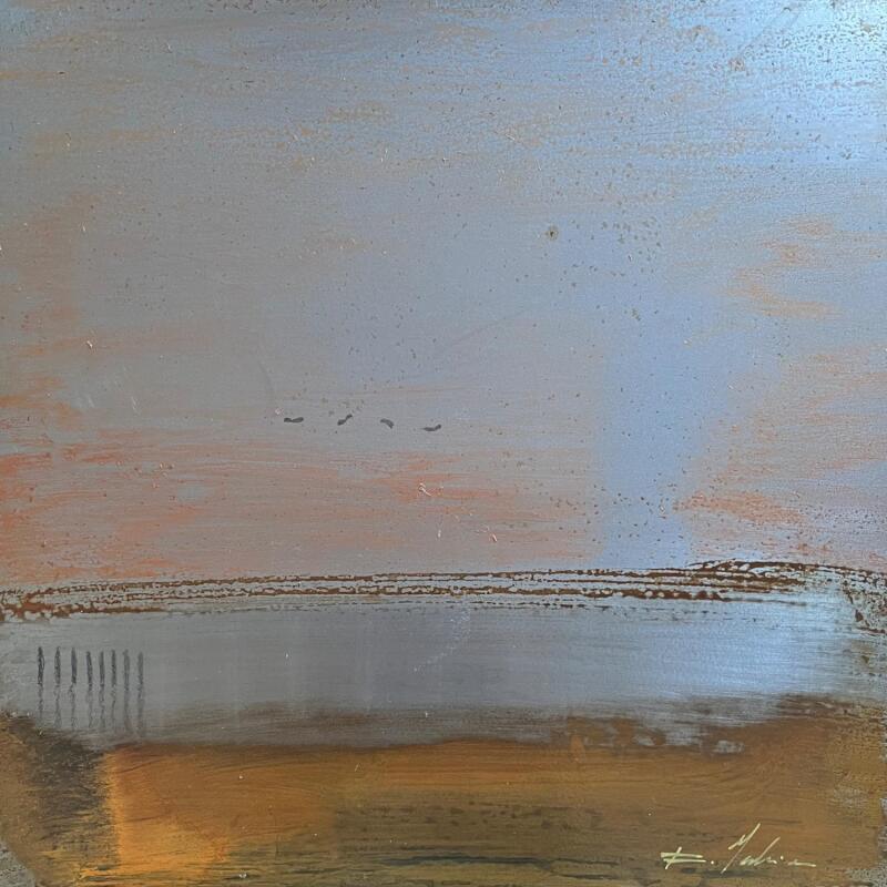 Peinture Aux Salins  par Mahieu Bertrand | Tableau Figuratif Paysages Métal