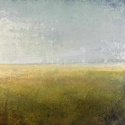 Peinture Etude green par Saxton Patricia | Tableau Abstrait Acrylique Paysages