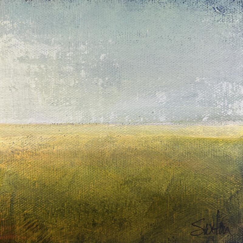 Peinture Etude green par Saxton Patricia | Tableau Abstrait Paysages Acrylique