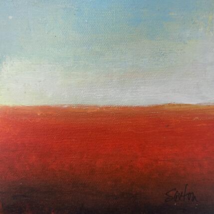 Peinture Etude red par Saxton Patricia | Tableau Abstrait Acrylique Paysages