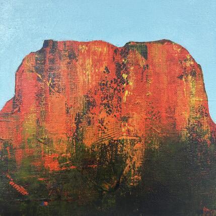 Peinture Courthouse butte 2 par Saxton Patricia | Tableau Abstrait Acrylique Paysages