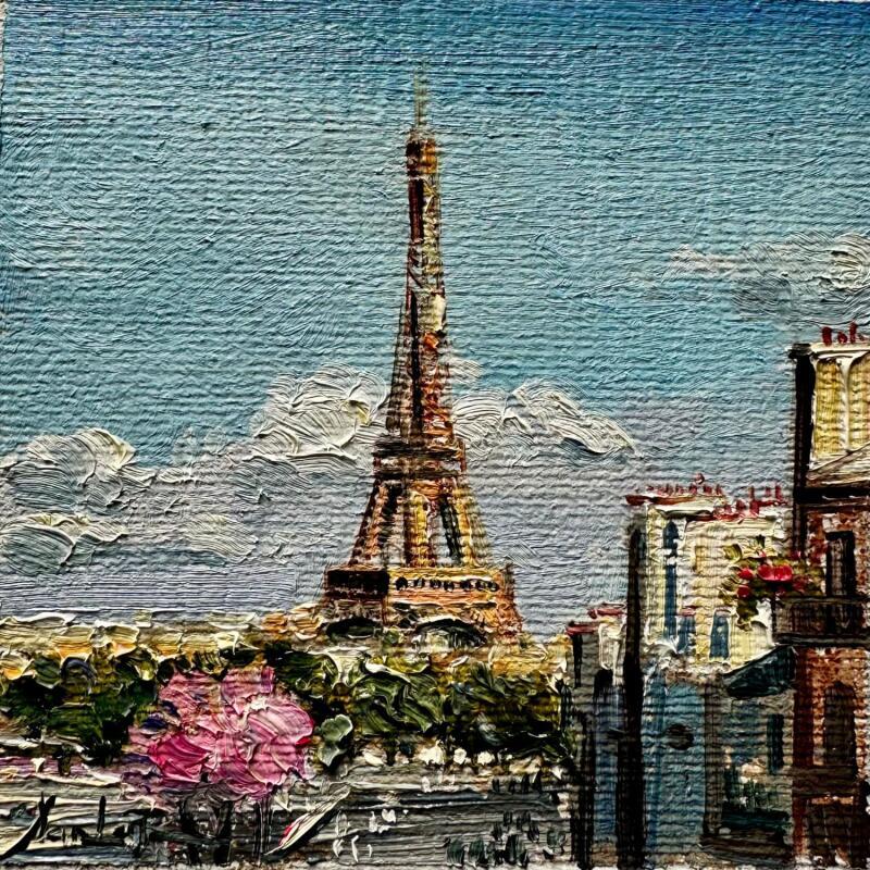 Painting Eiffel Dreams by Xanlar | Painting Impressionism Landscapes Architecture Oil