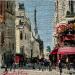 Painting Rue de Paris by Xanlar | Painting Impressionism Landscapes Urban Architecture Oil