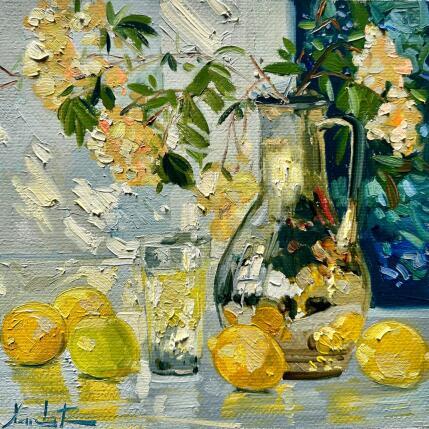 Painting Lumière de Citron by Xanlar | Painting Impressionism Oil Life style, Still-life