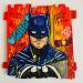 Peinture HERO par Molla Nathalie  | Tableau Pop-art Icones Pop Bois Acrylique Posca