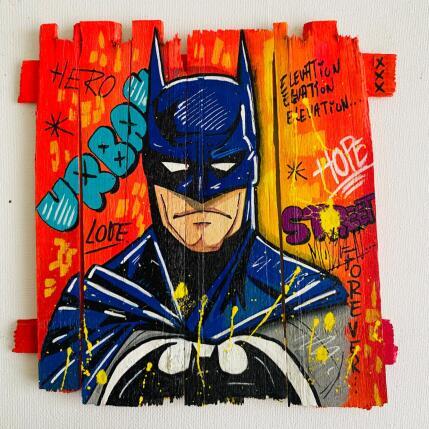 Painting HERO by Molla Nathalie | Painting Pop-art Acrylic, Posca, Wood Pop icons