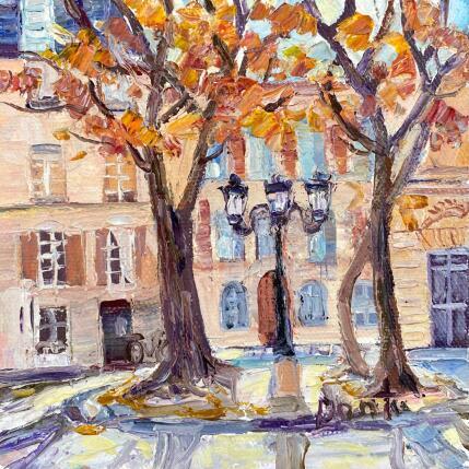 Painting La place Furstenberg en automne  by Dontu Grigore | Painting Figurative Oil Architecture, Landscapes, Urban