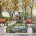 Painting La fontaine Medici en automne au jardin de Luxembourg  by Dontu Grigore | Painting Figurative Urban Oil