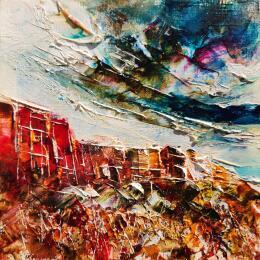 Peinture Arizona's wind 1 par Reymond Pierre | Tableau Figuratif Huile Paysages