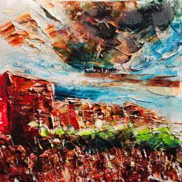 Peinture Arizona's wind 1 par Reymond Pierre | Tableau Figuratif Huile Paysages