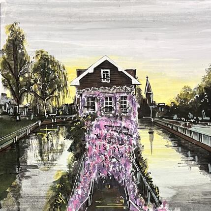 Painting La glycine de la petite France  by Touras Sophie-Kim  | Painting Realism Acrylic Architecture, Landscapes, Pop icons, Urban