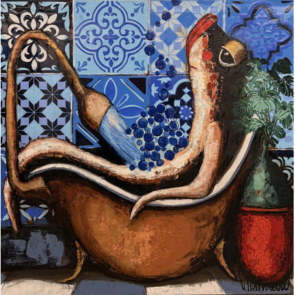 Peinture sardine par Villanueva Puigdelliura Natalia | Tableau Figuratif