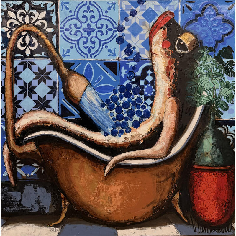 Peinture sardine par Villanueva Puigdelliura Natalia | Tableau Figuratif