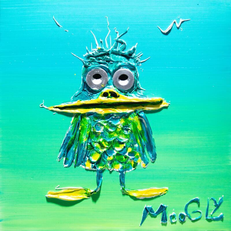 Peinture Tropicus par Moogly | Tableau Art Singulier Animaux Acrylique Résine Pigments